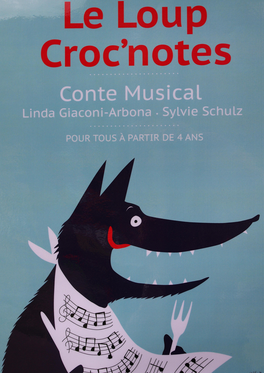 colibri conteur affiche le loup cro'notes